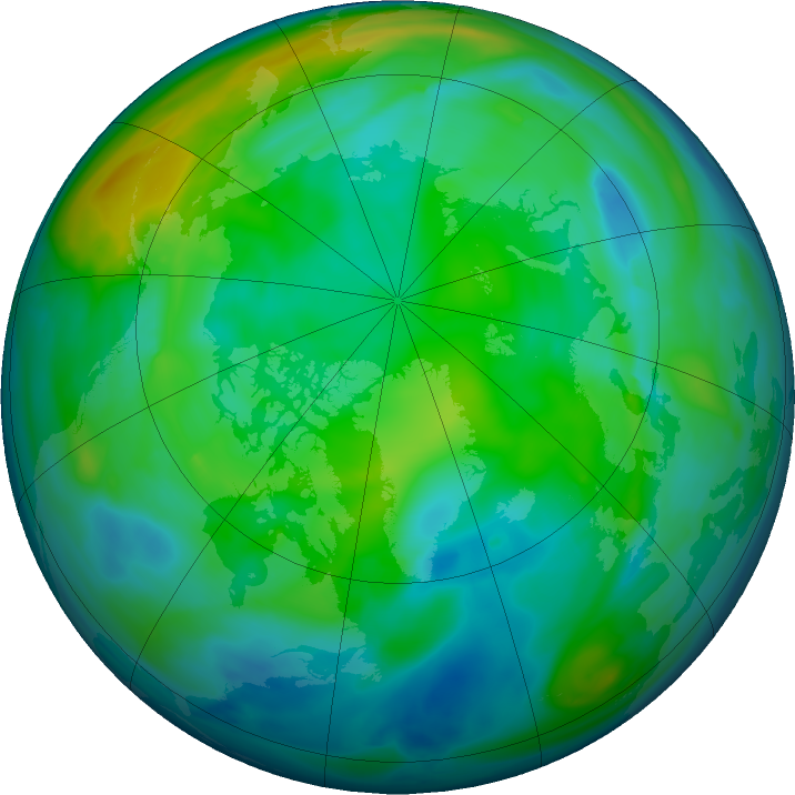Arctic ozone map for 30 November 2020